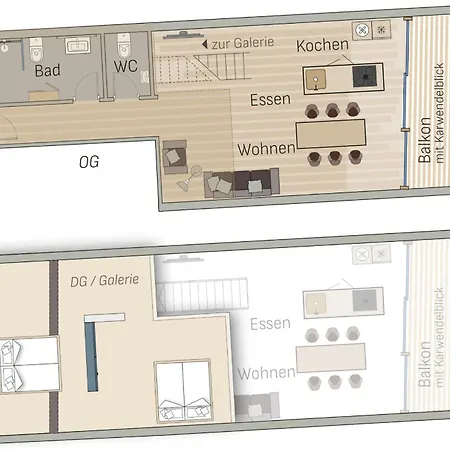 아파트 Adlerhaus, Loft Viererspitz -410-